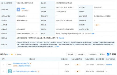 市場觀察丨歐派家居參股成立新公司“天工智家”，發力信息技術咨詢服務